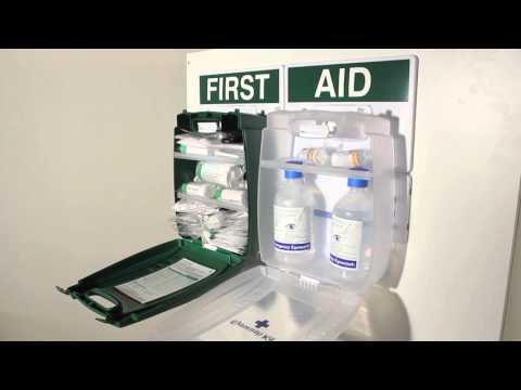 Workplace Eyewash & First Aid Point British Standard Evolution Case 1 to 50 People