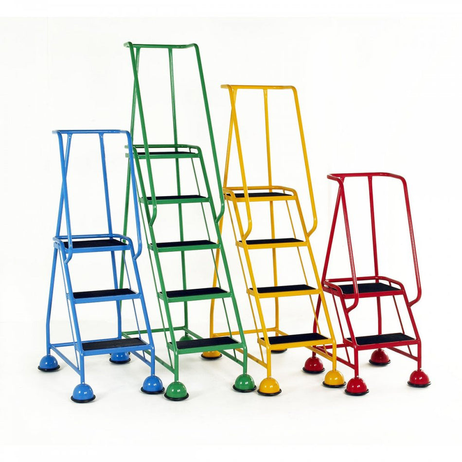 Classic Colour 2 Tread Steps Full Handrail Anti-Slip Treads