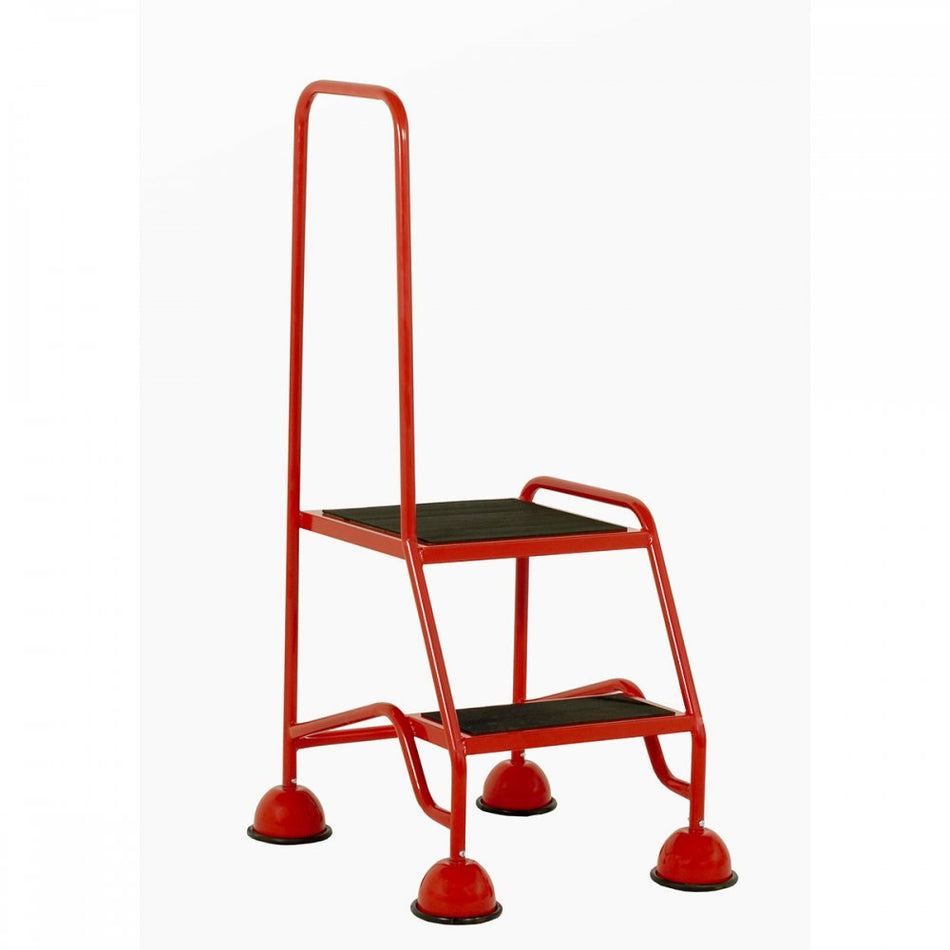 Classic Plus Colour 2 Tread Steps Single Handrail Rubber Treads