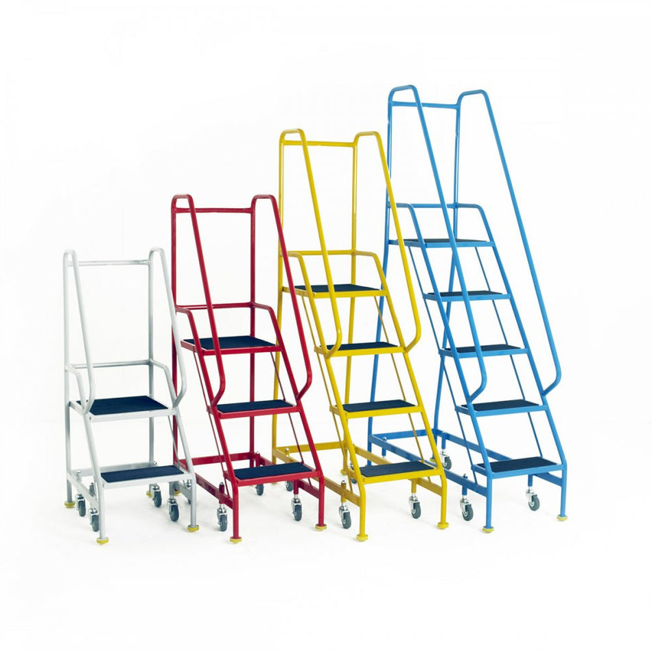 Narrow Aisle Spring Loaded 2 Steps Anti-Slip Treads