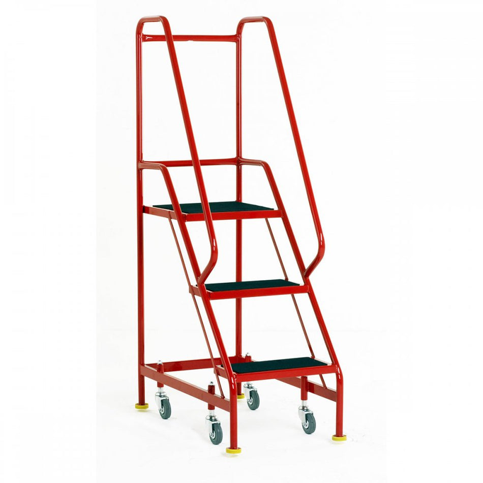 Narrow Aisle Spring Loaded 3 Steps Rubber Treads