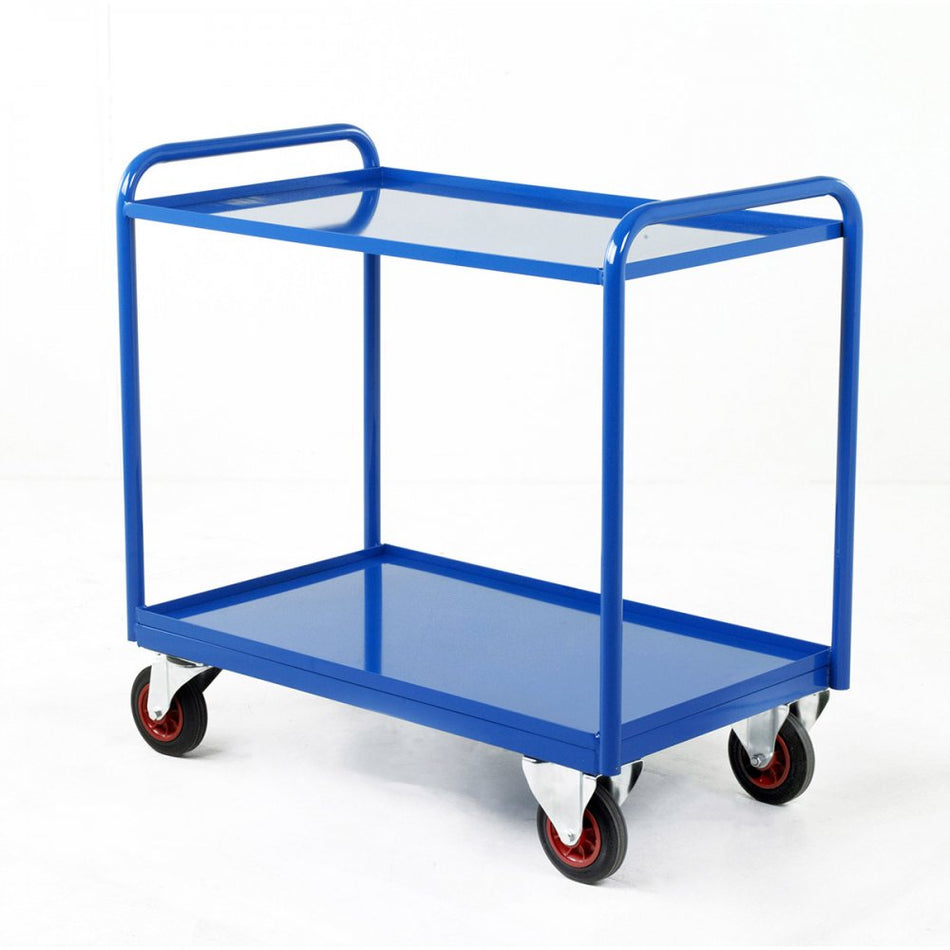 Industrial 2 Steel Panel Tray Trolleys