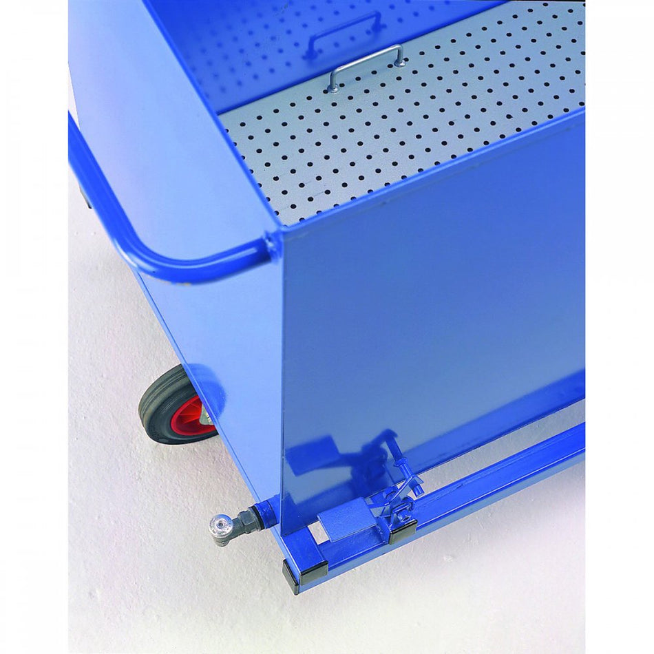Tilting Skip Bin with Perforated Base & Drain Tap
