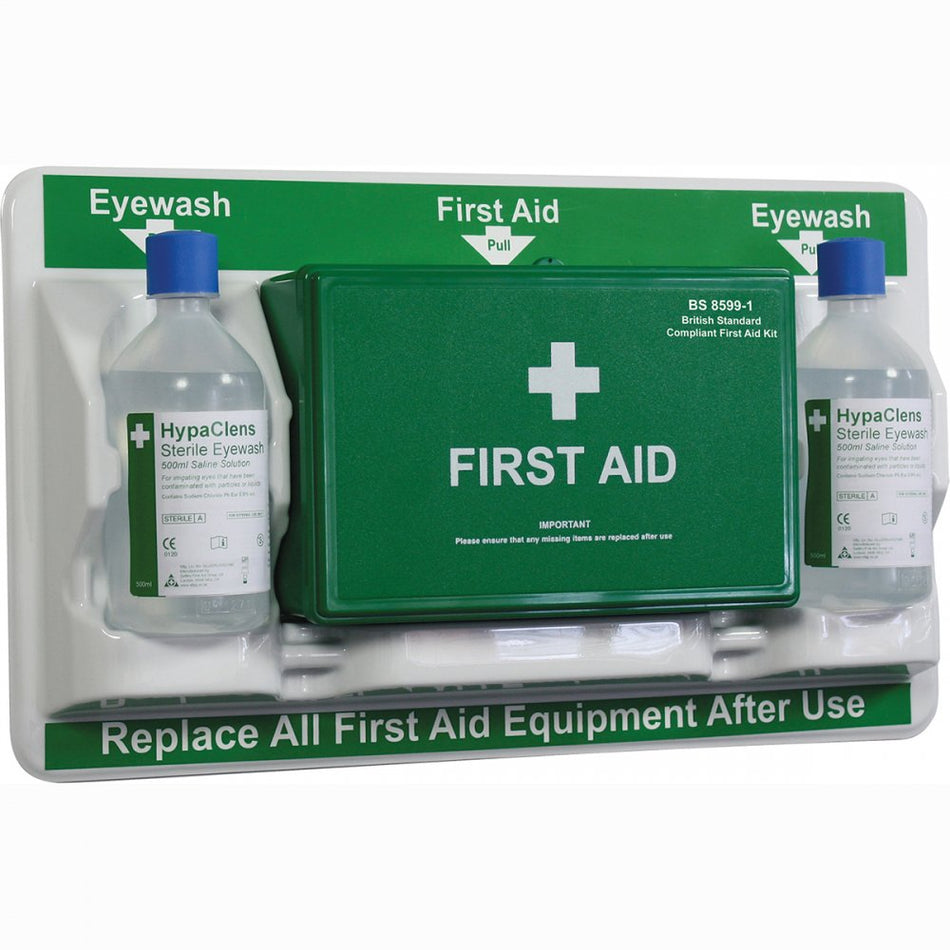 Workplace First Aid & Eye Care Station British Standard Compliant