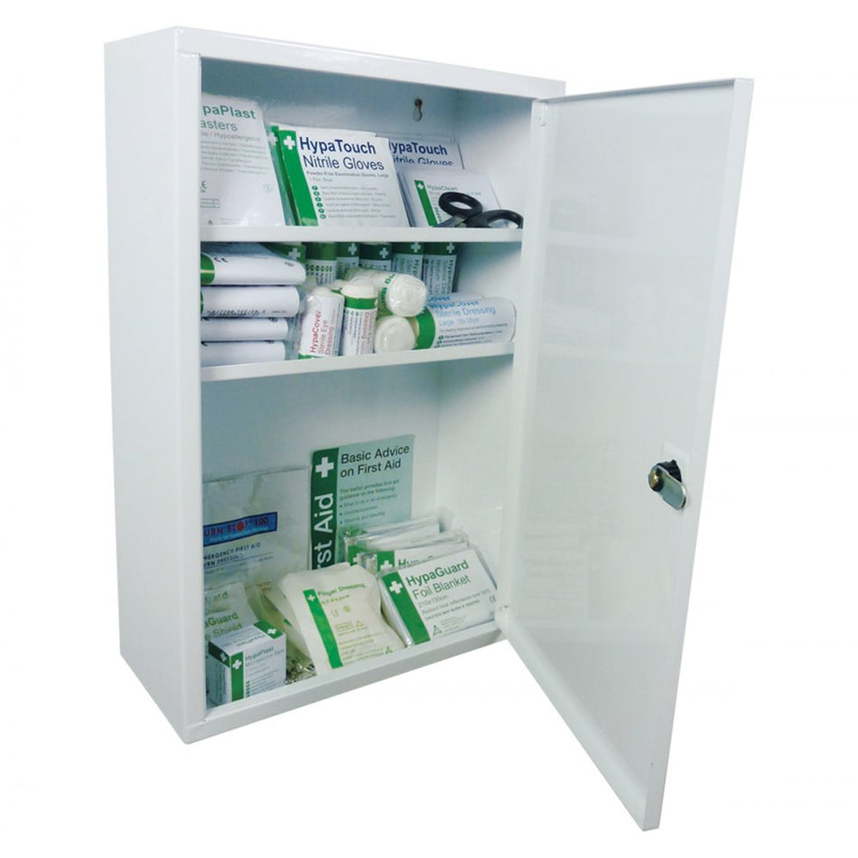 Workplace First Aid Cabinet British Standard Compliant - 1 to 50 People