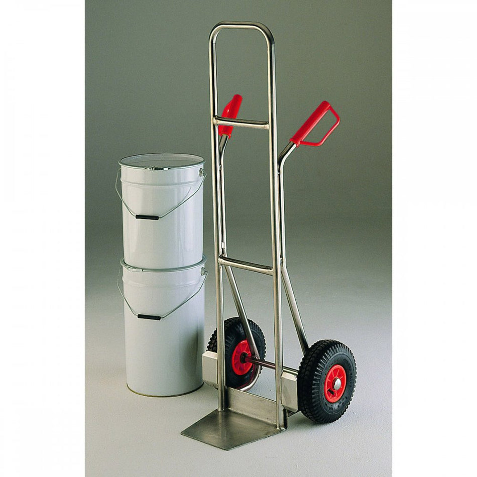 High Back Stainless Steel Sack Truck Capacity 200kgs