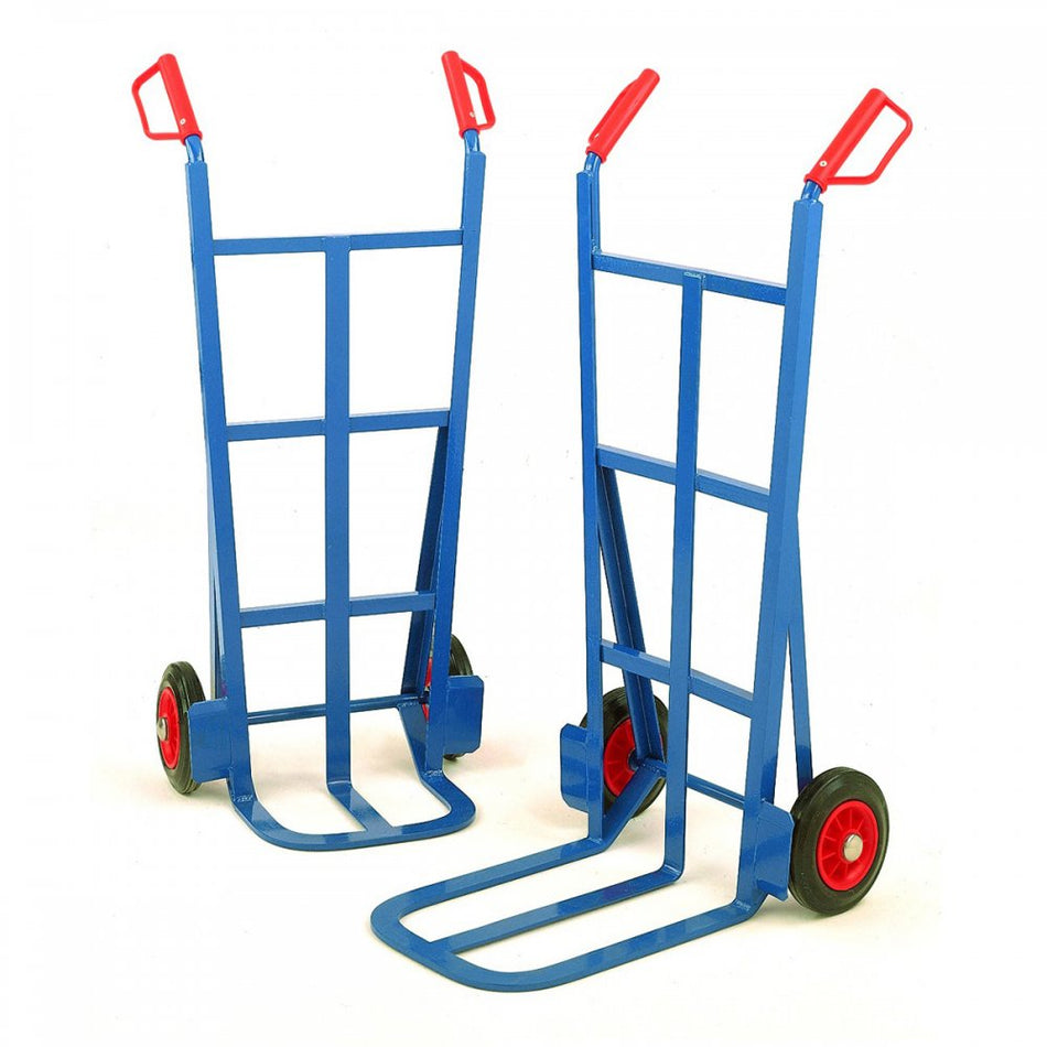 450mm Toe Traditional Splay Back Sack Truck Solid Tyres Capacity 200kgs