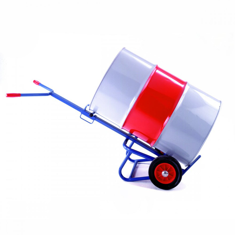 Drum truck with rear bar support - 250mm Solid Wheels