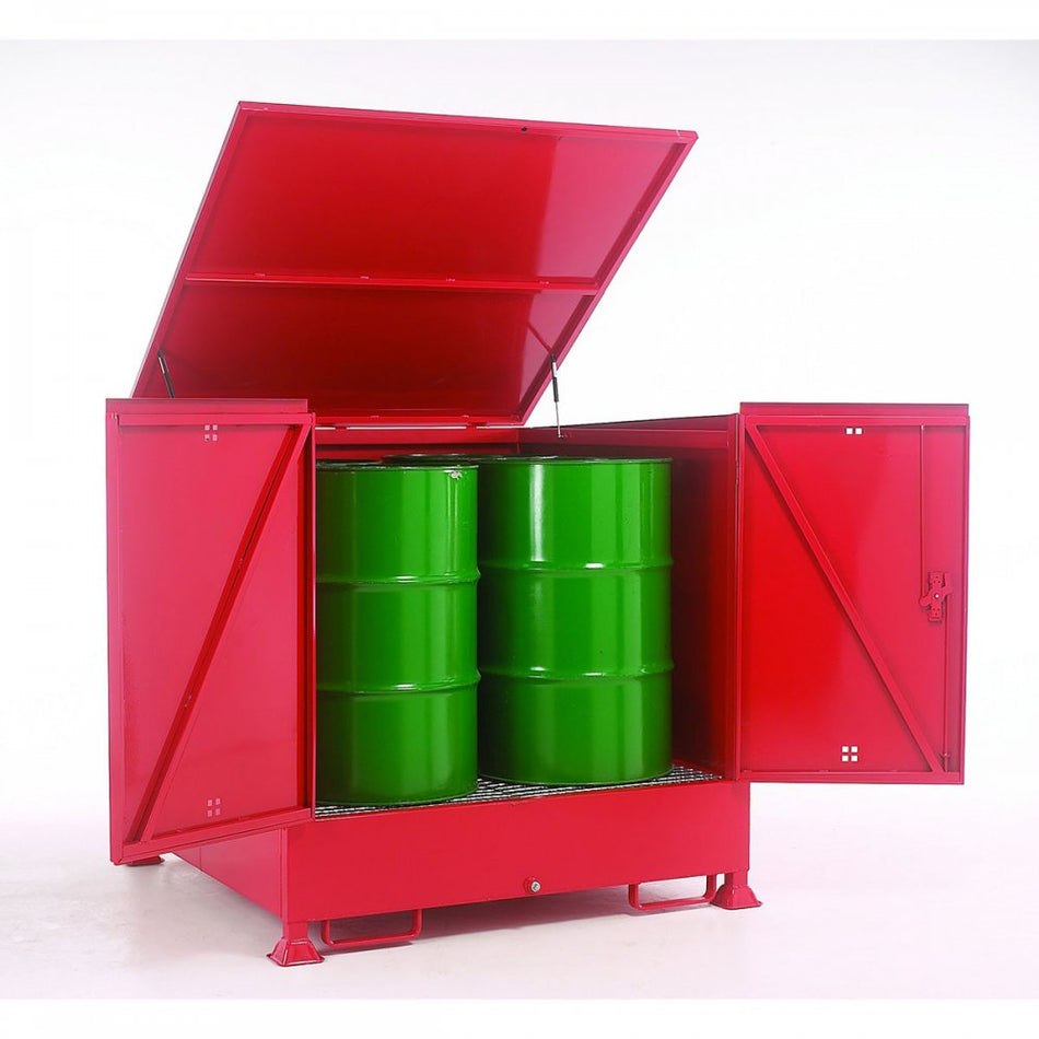 Fully Enclosed Drum Sump - 4 Vertical Drums