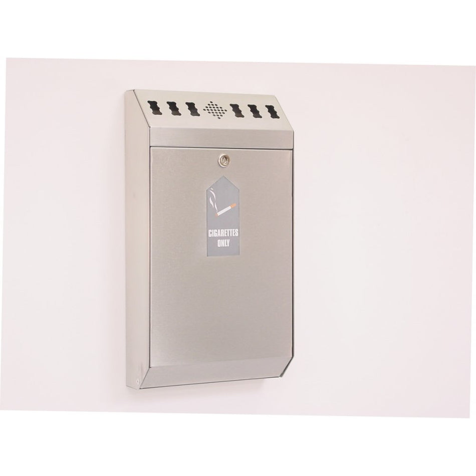 Stainless Steel Wall Mounted Cigarette Bin