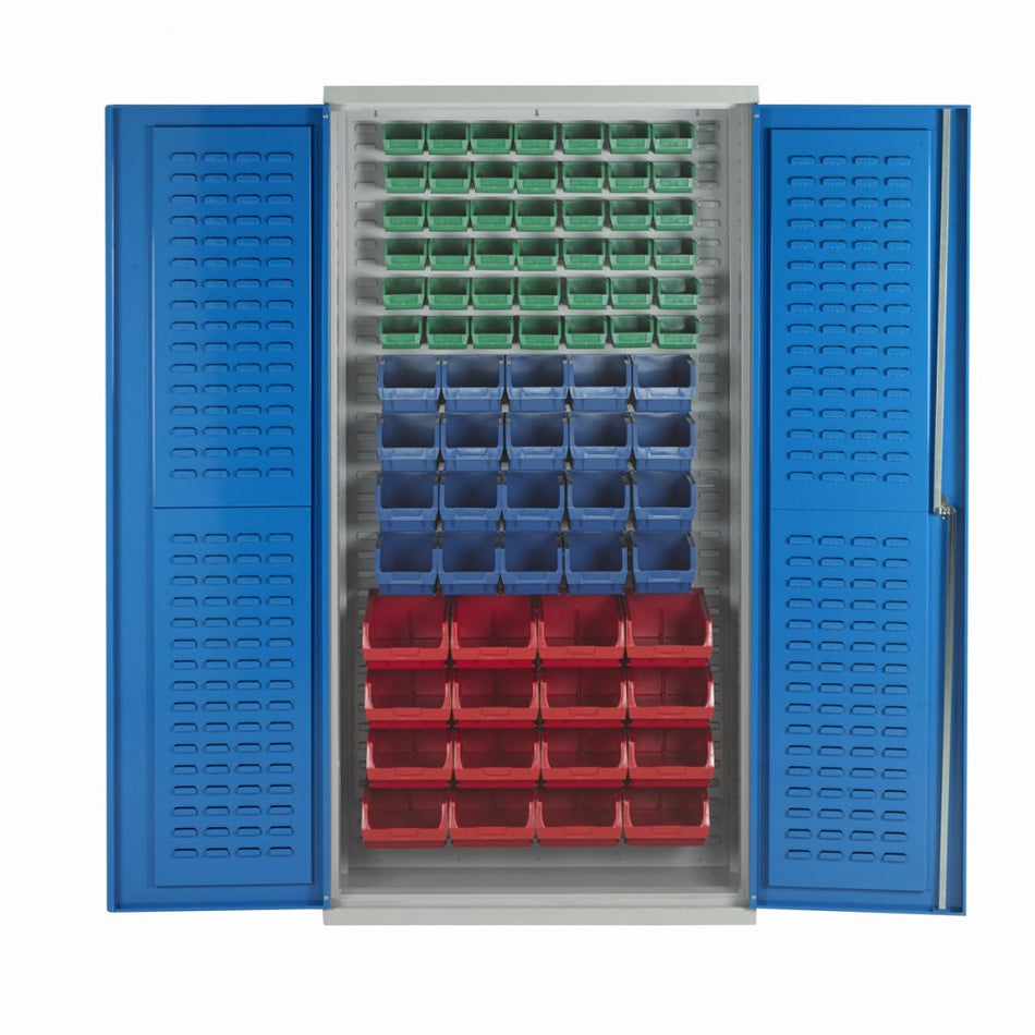 78 Bin Storage Cabinets with Louvre Support