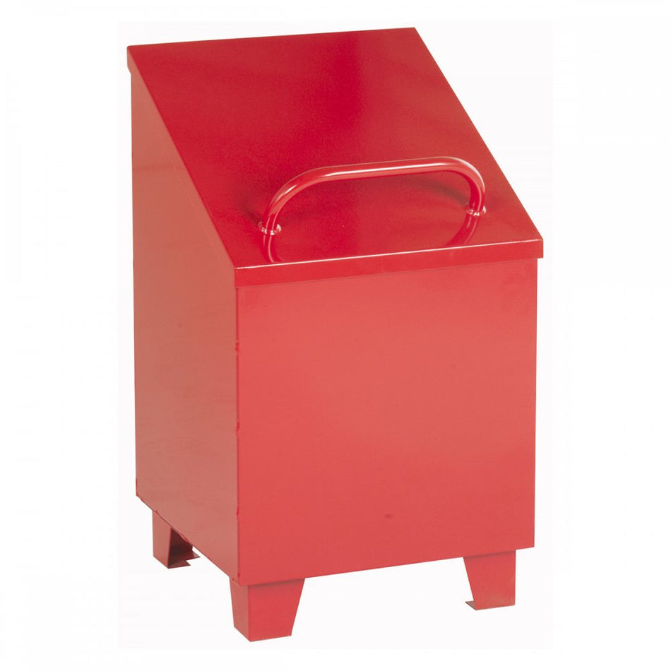 Oily Rag Bin Large & Small with Liner - Red