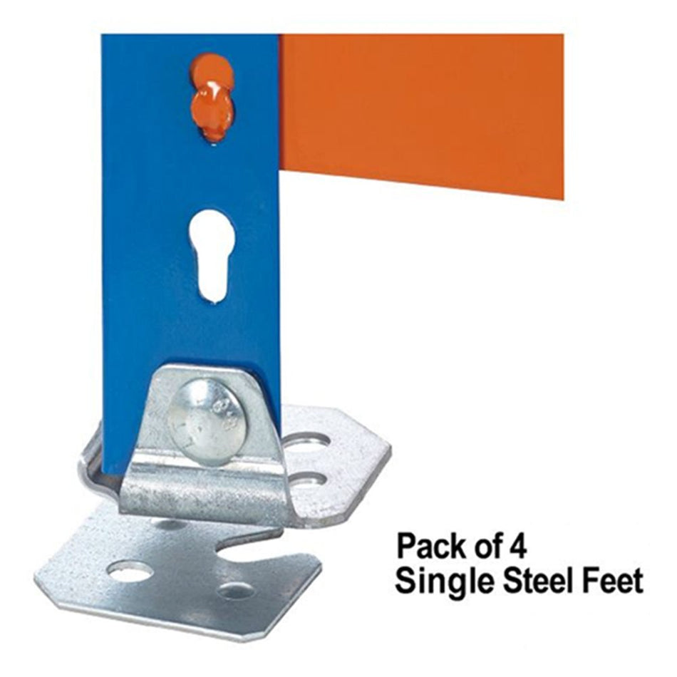 Galvanised Steel Feet - Pack x 4 100mm deep