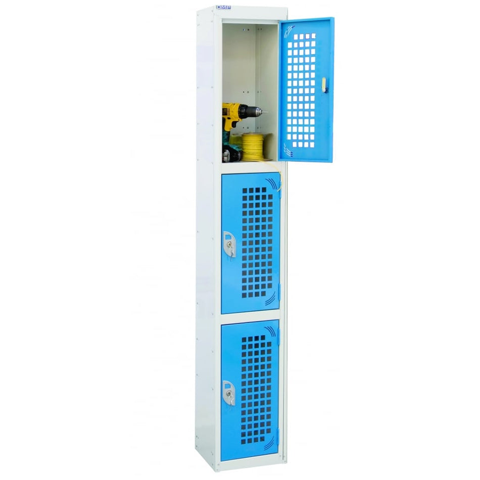 Perforated Door Locker 3 Compartment