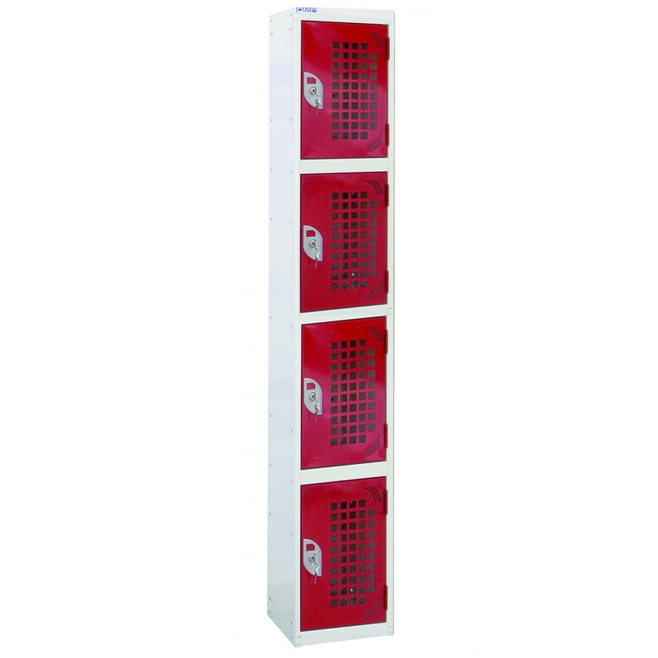 Perforated Door Locker 4 Compartment