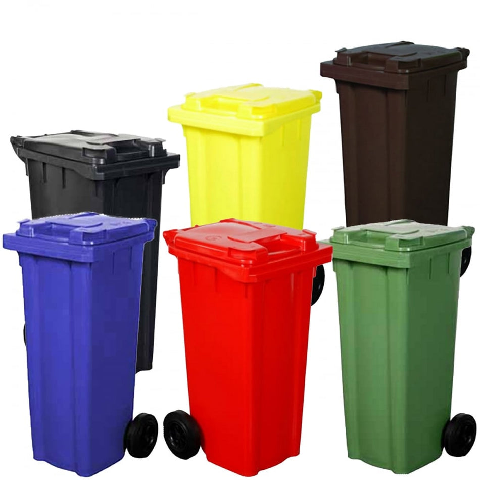 120 Litre Wheelie Bins in 6 Colours