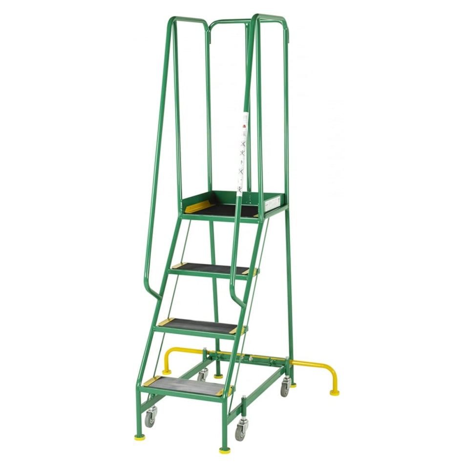 BS Narrow Aisle Spring Loaded 4 Stepss Anti-Slip Treads to BS EN131-7