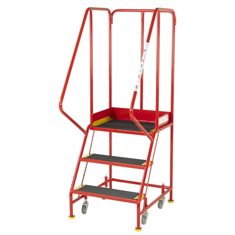 BS Premier Commercial 3 Steps with Retracting Castor to BS EN 131-7