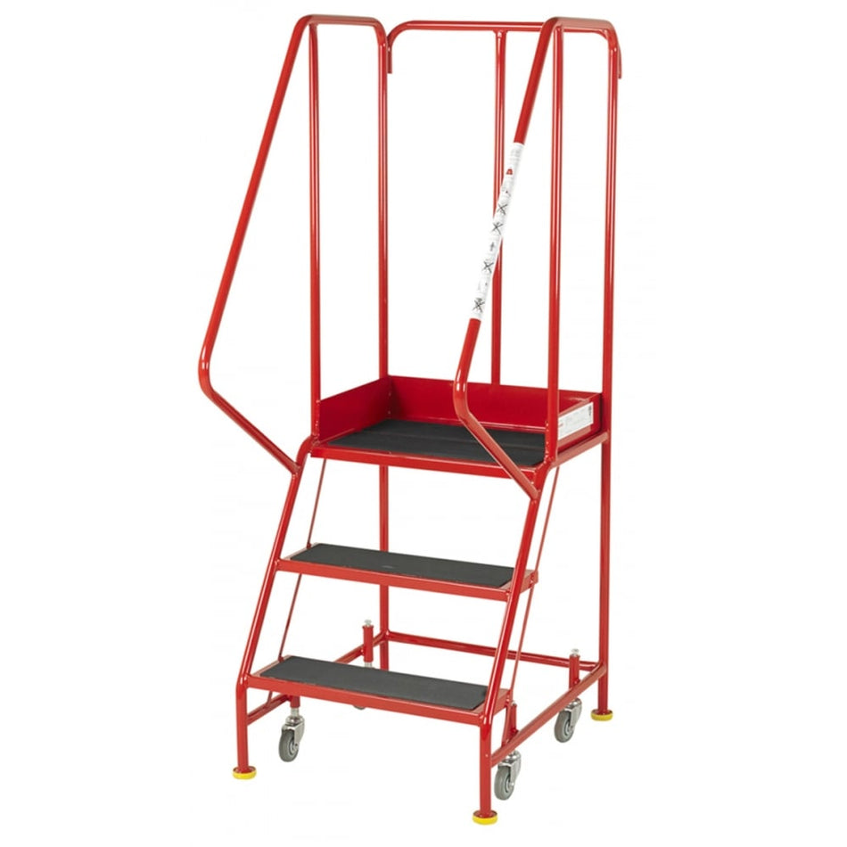 BS Premier Commercial 3 Steps with Retracting Castor to BS EN 131-7
