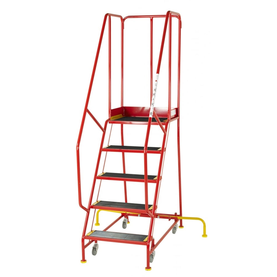 BS Premier Commercial 5 Steps with Retracting Castor to BS EN 131-7