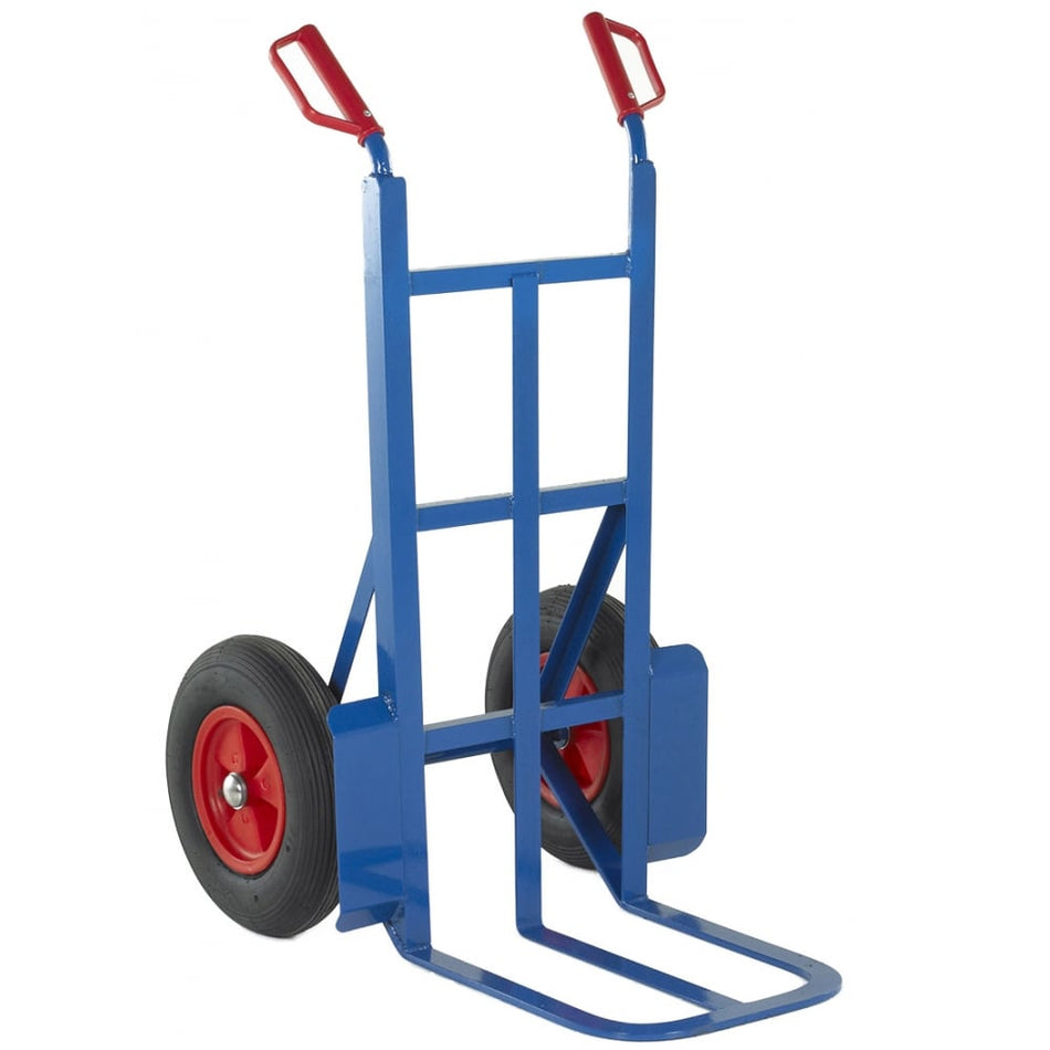 450mm Toe Rough Terrain Sack Truck Pneumatic Tyres Capacity 350kgs