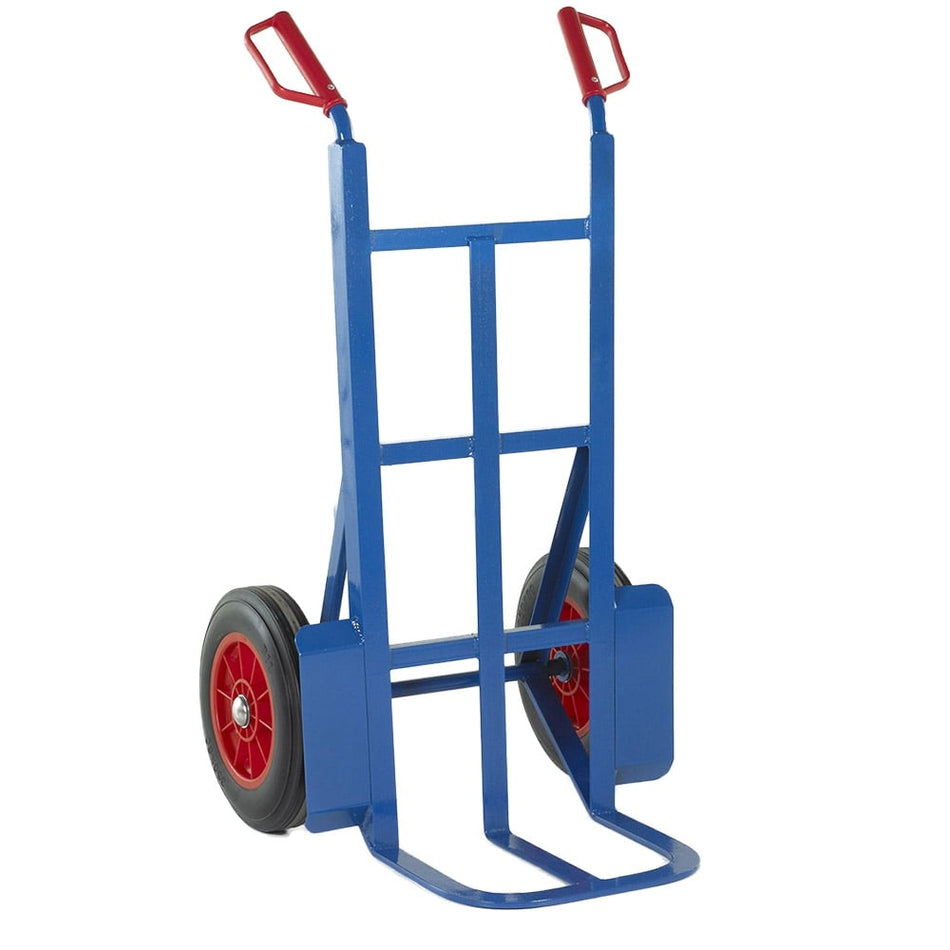 305mm Toe Rough Terrain Sack Truck Solid Tyres Capacity 350kgs