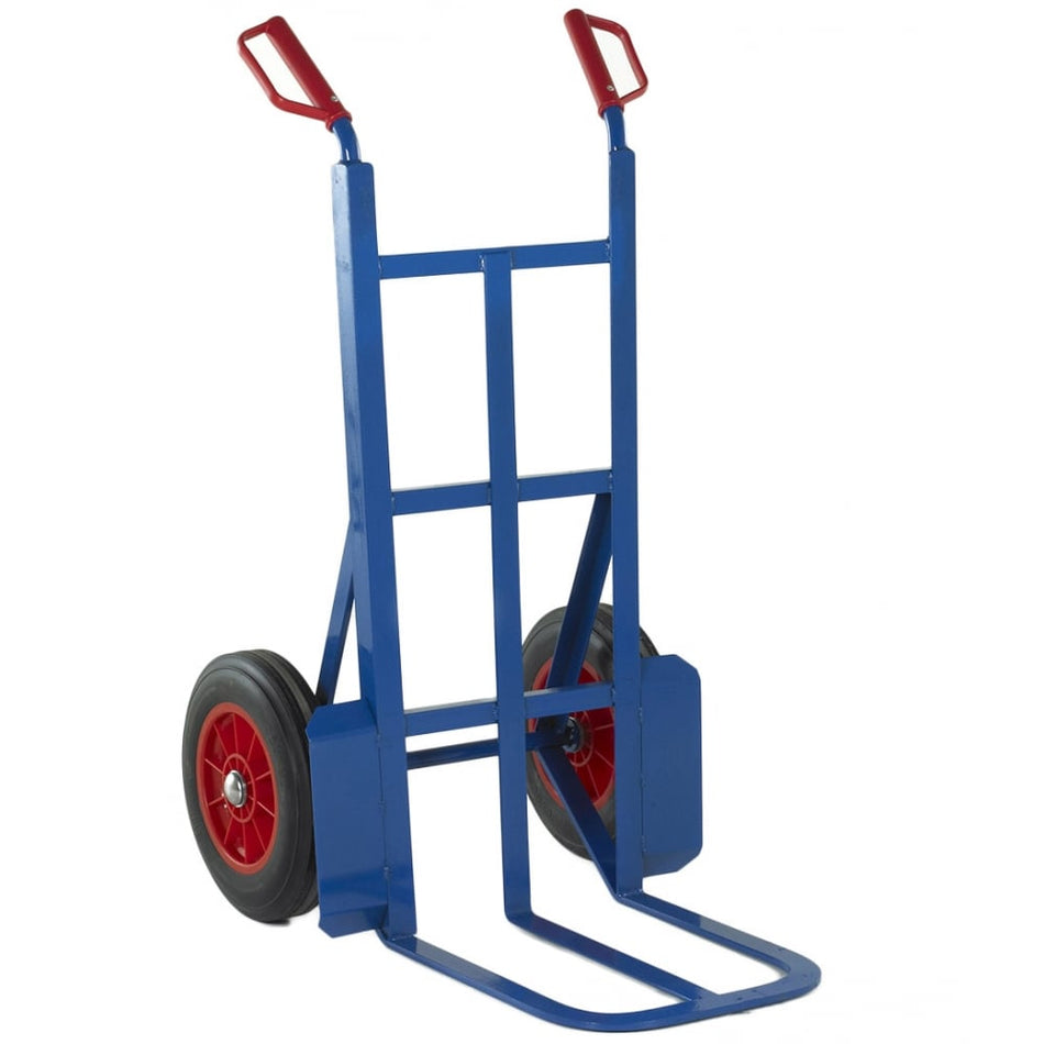 450mm Toe Rough Terrain Sack Truck Solid Tyres Capacity 350kgs