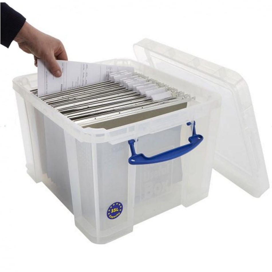 35 Litre Clear Really Useful Box