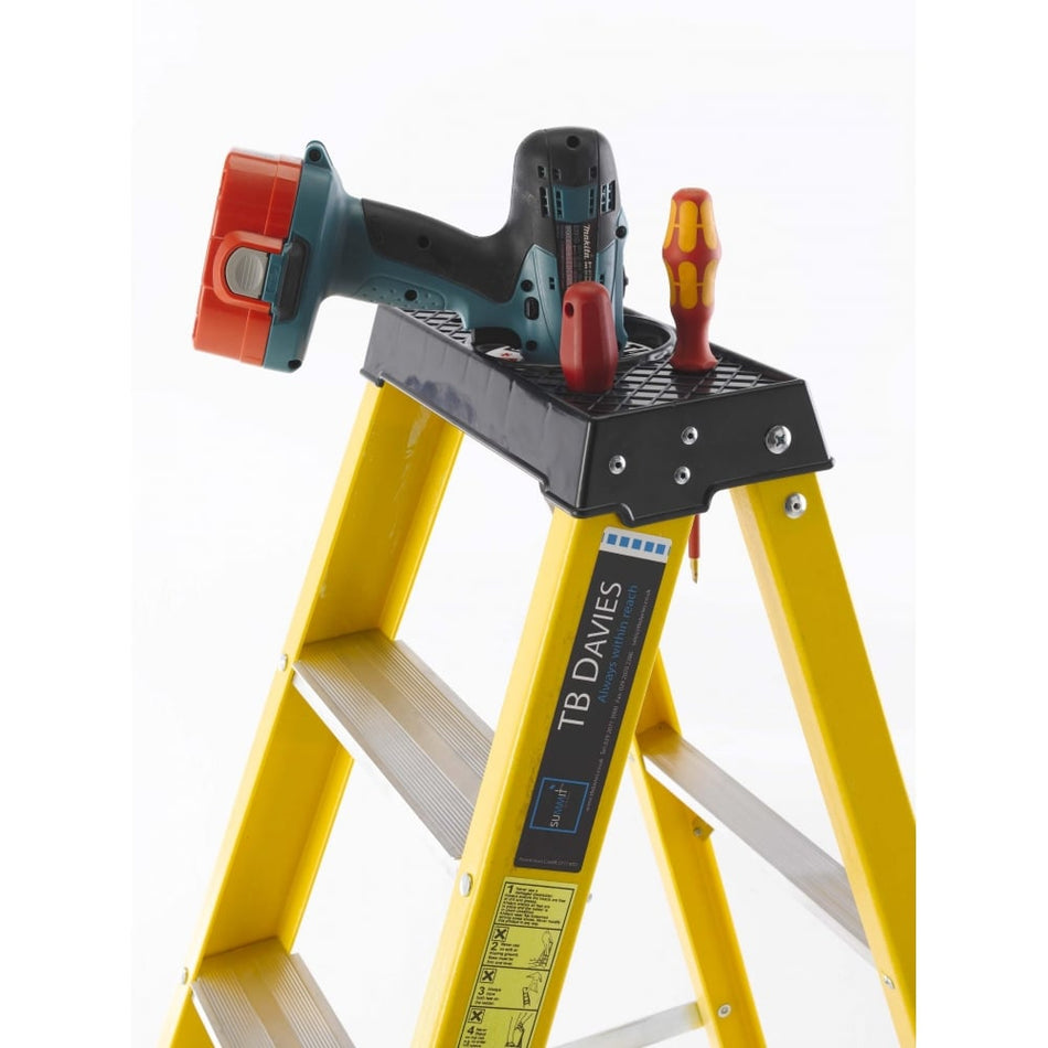 Fibreglass GRP Swing Back Step Ladders EN131