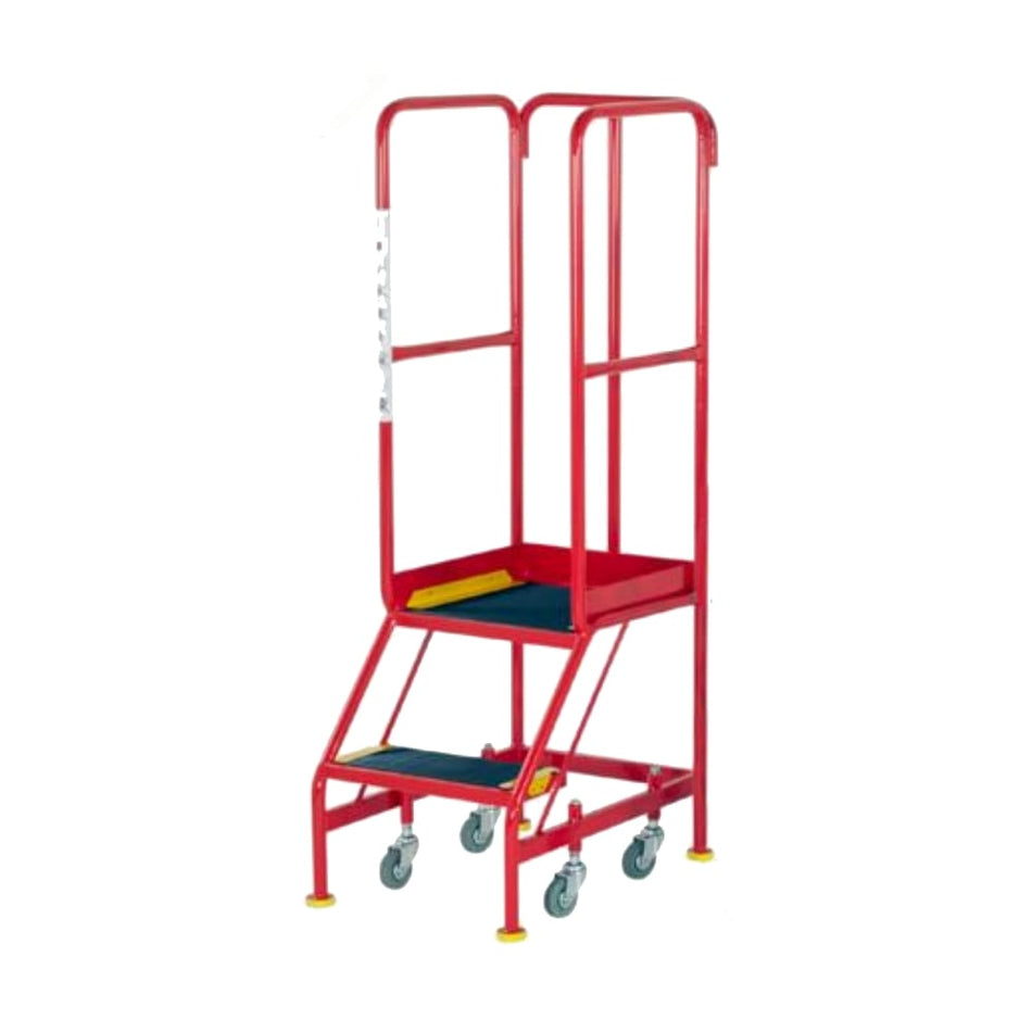 BS Narrow Aisle Spring Loaded 2 Steps Rubber Treads to BS EN131-7