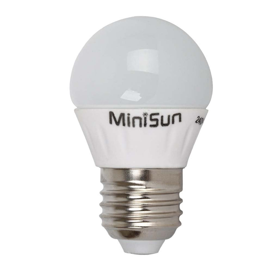 LED E27 Globe or Golf Bulb 2700K 20000 hours