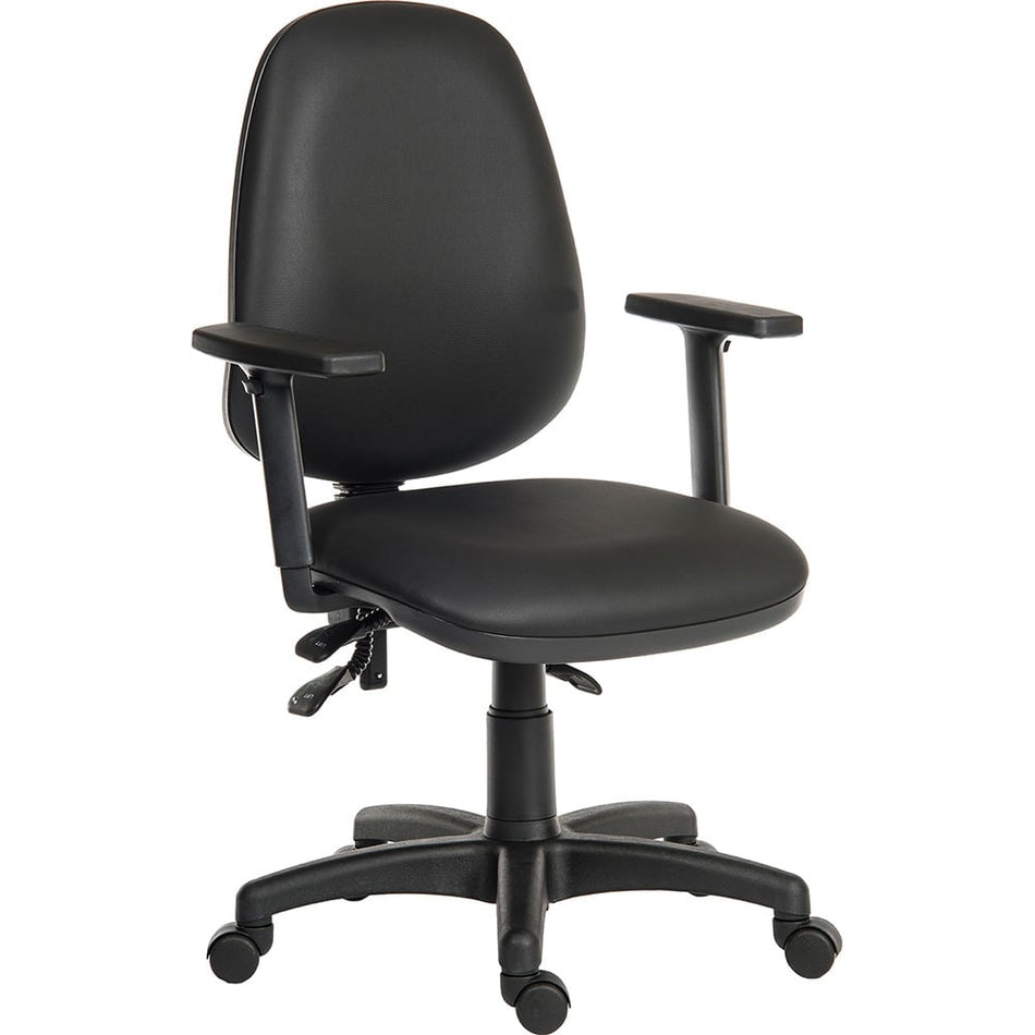 Practical PU Tough Operator Chair - Easy Clean
