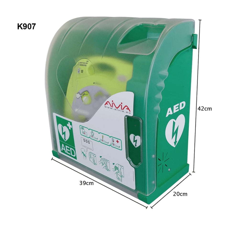 Outdoor Heated AED Defibrillator Cabinets with Alarm or with Comination Lock