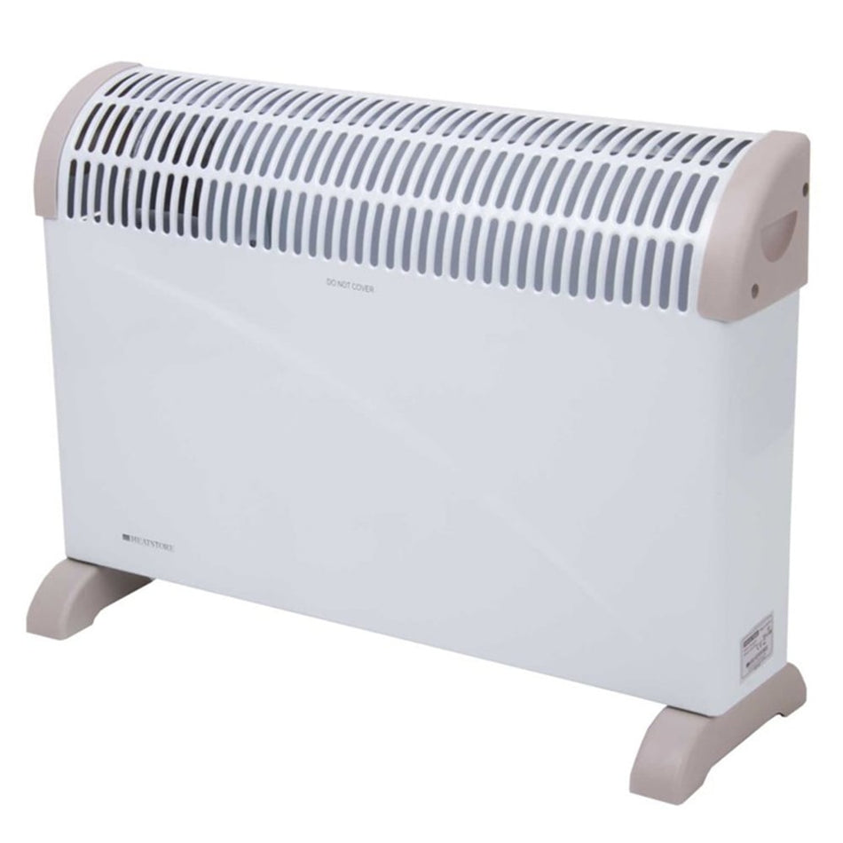 White Floor Standing 2KW Convector Heater