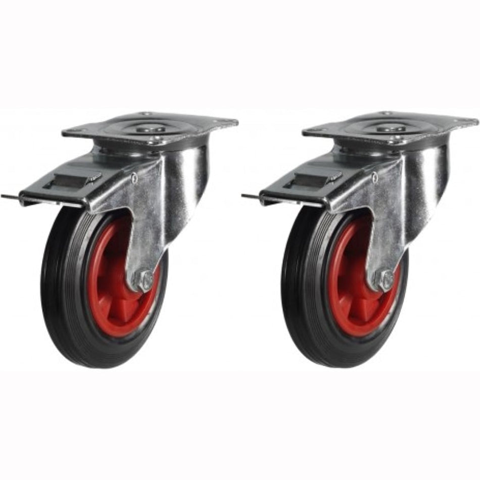 Optional Extras 2 x Braked Swivel Castors 200mm Diameter