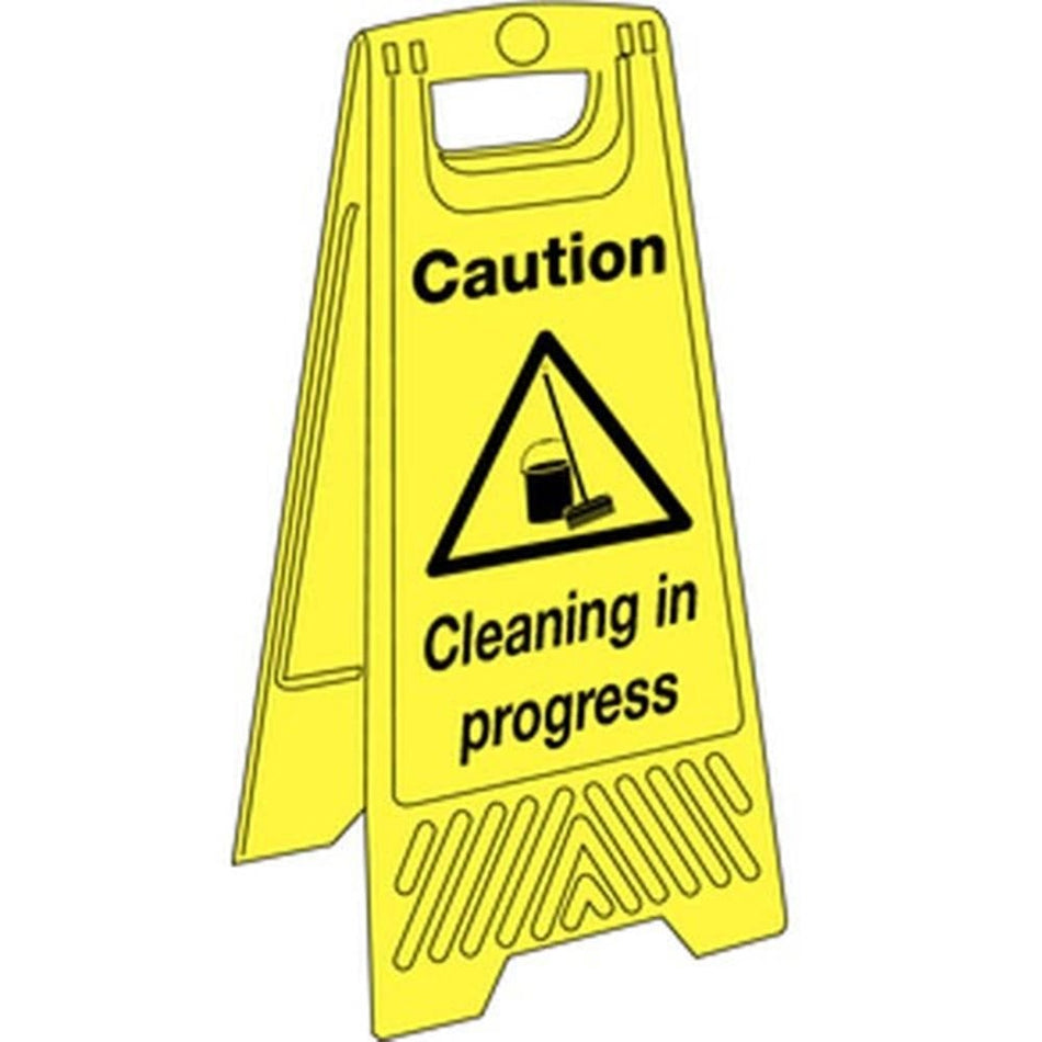 Highly-Visible Floor Standing Signs Caution and danger in 5 Types