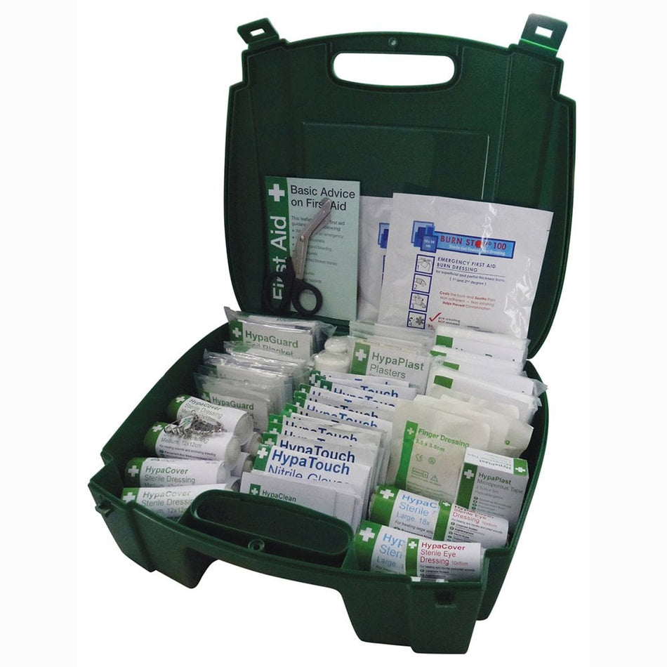 Workplace First Aid Kit British Standard Compliant Green Evolution Case 1 to 50 people