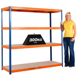 Medium-Duty Blue & Orange Shelving