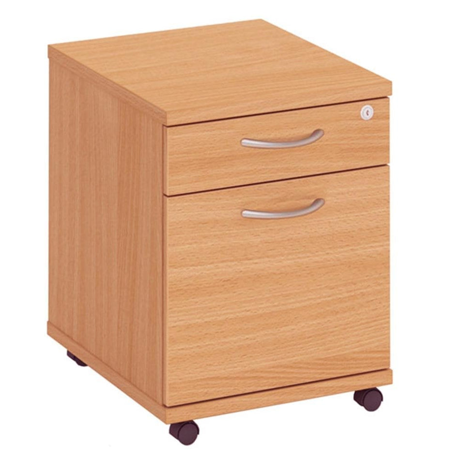 Mobile Pedestals in 2 or 3 Drawer Colour Beech