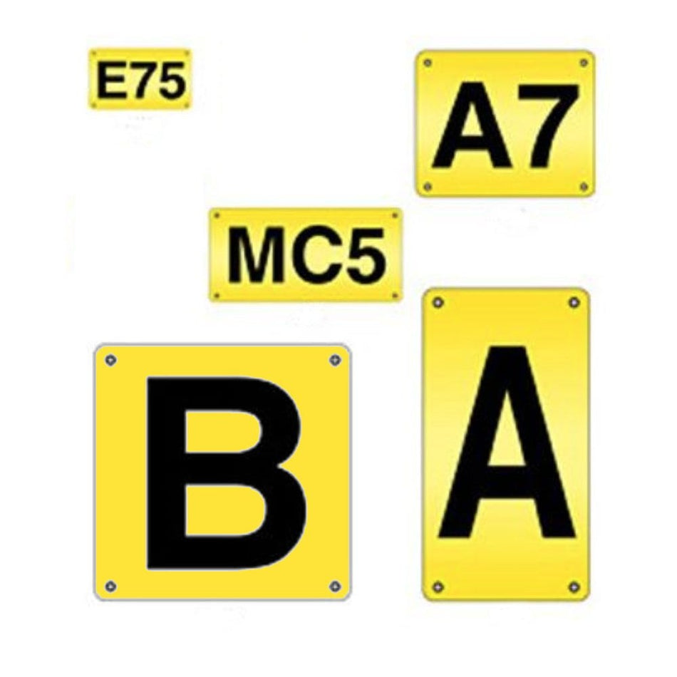 Marker Signs for Bay or Aisle Marking 9 Sizes