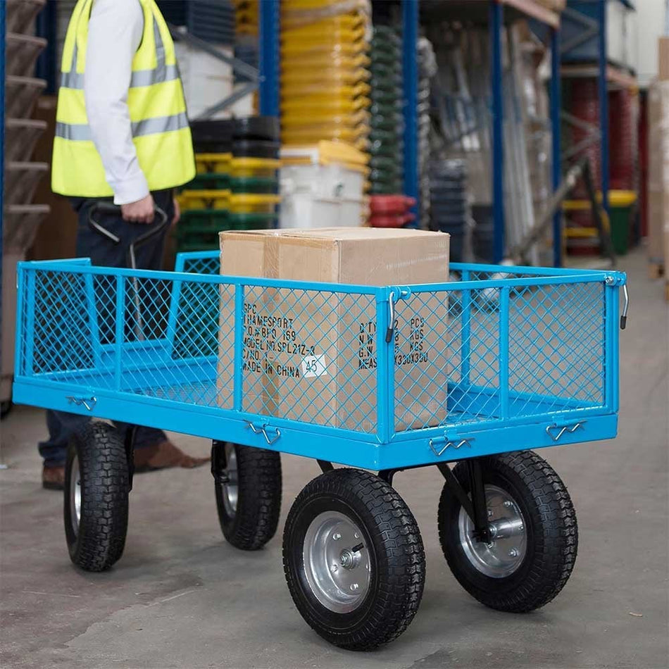 General Purpose Truck with Mesh Sides & Base - 1200 x 600 x 360 400kgs Capacity