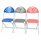 Tough Plastic Folding Chair with Fan Back ideal for Education and Church Halls (Packs of 4)