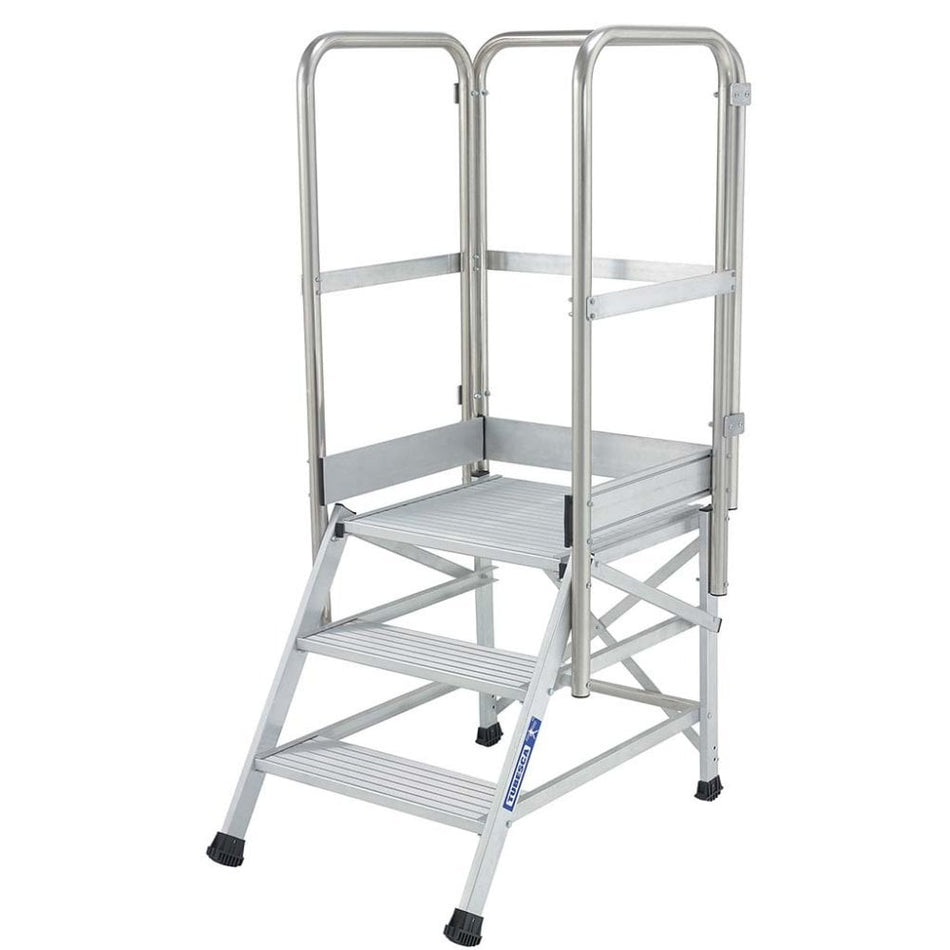 King Size Machine Podium 2 to 4 Steps with Optional Hand Rails