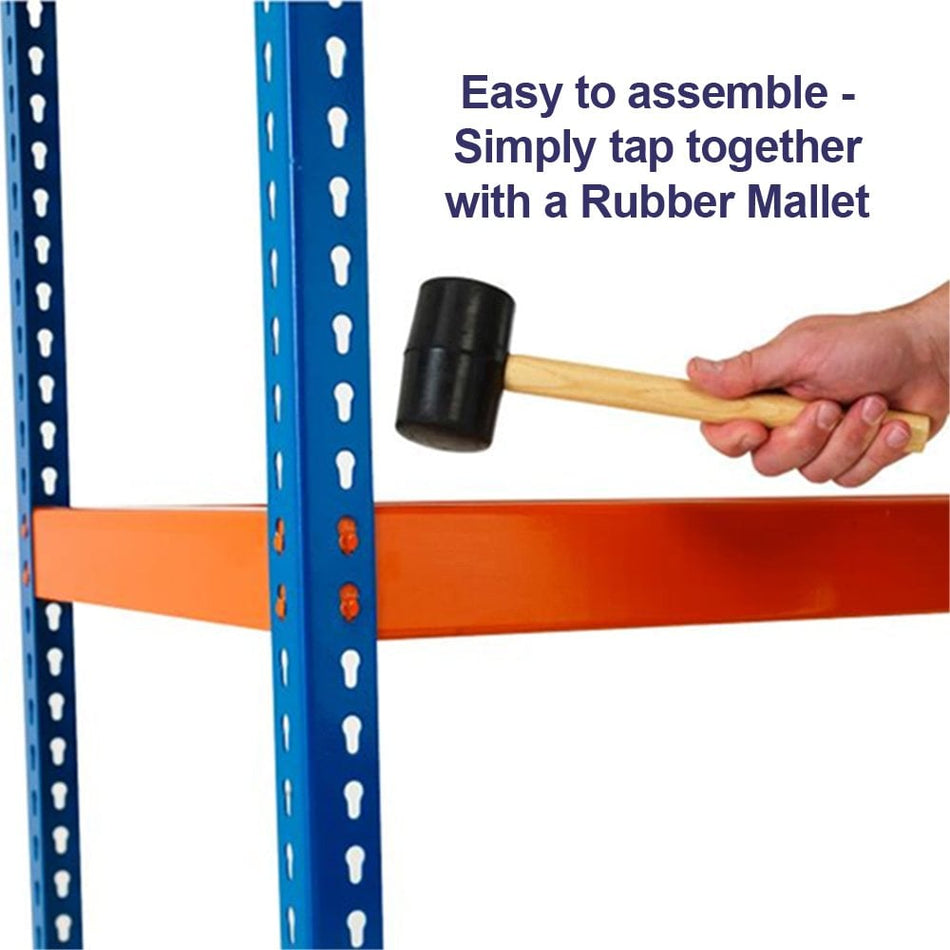 2 Level Melamime Top Workbenches in Orange & Blue