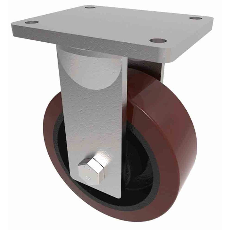 Extra heavy Duty Fixed and Swivel 200mm Castors with PU Tyres 1600kg Capacity