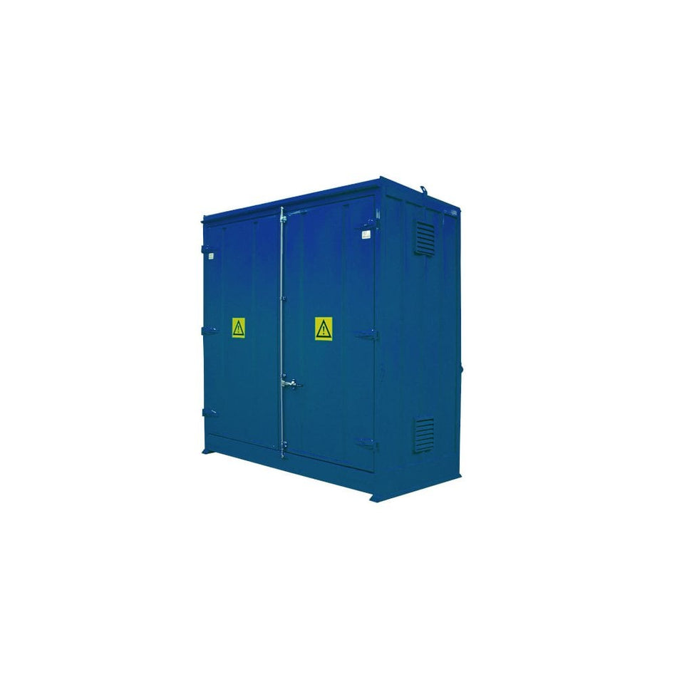 1hr Fire Rated External Drum Store - Holds 16 drums or 4 IBCs