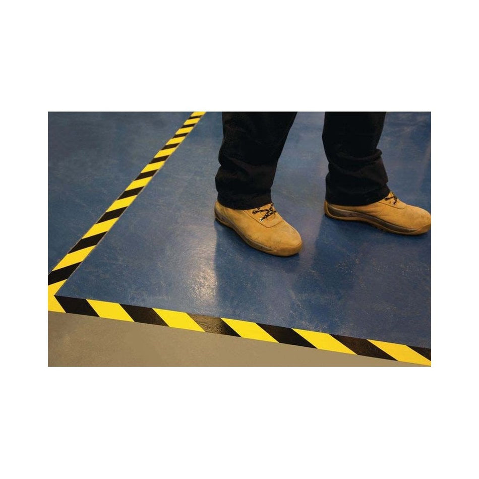 Aisle/Floor Marking & Barricade Tapes Yellow/Black 3 sizes