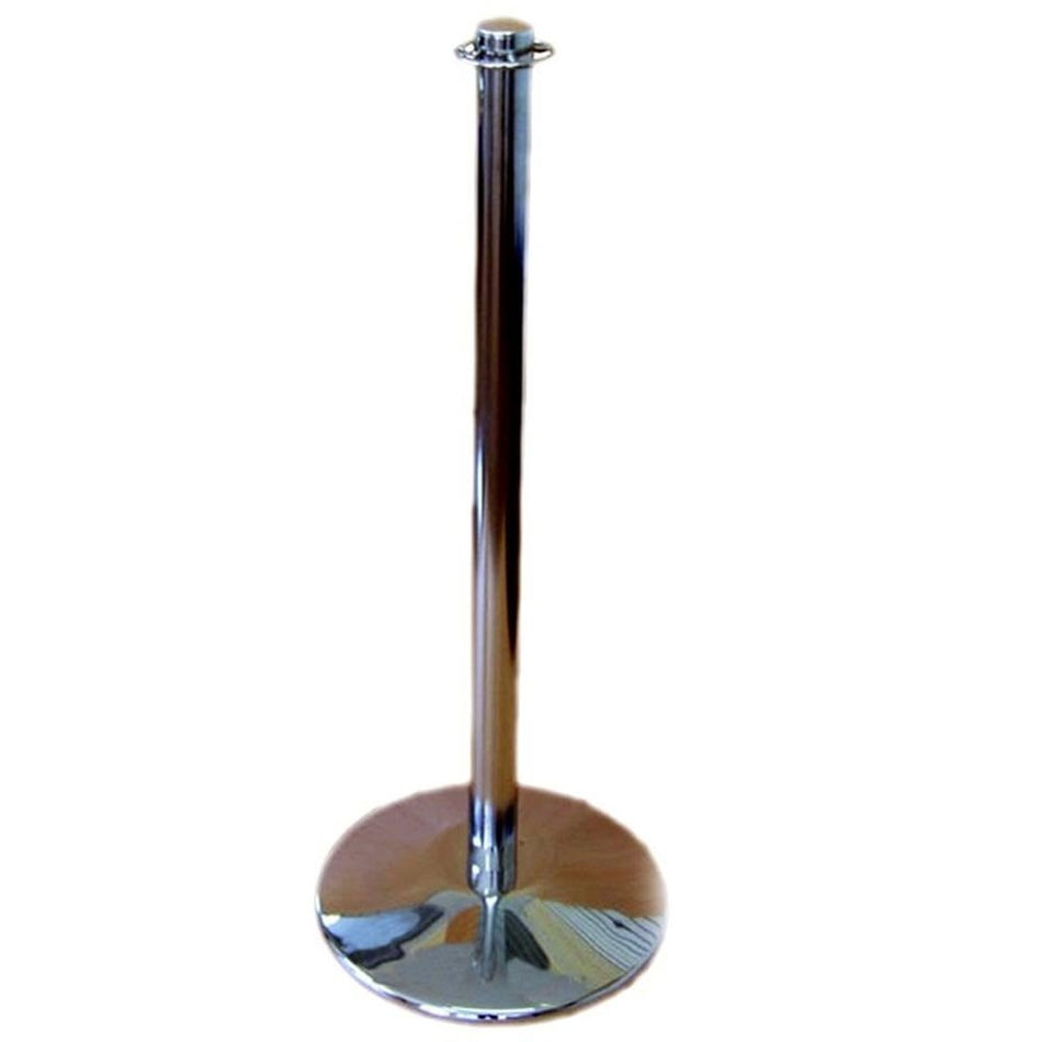 Stainless Steel Barrier Post for use with Barrier Ropes