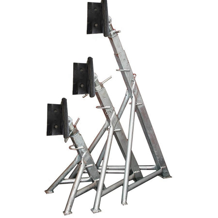Hull Stand Heavy Duty V Hull Shaped Boat Stands 3 Adjustable Sizes from 60 to ...