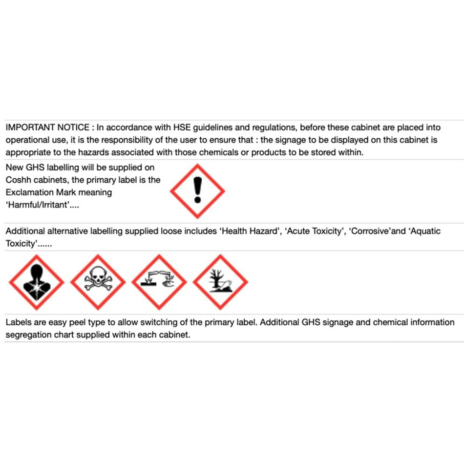 Hazardous Substance coshh Storage Cabinets